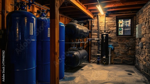 Foundation of Filtration - House Water Filtration System In Basement.