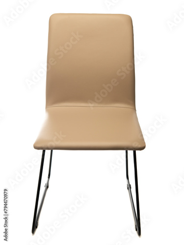 Leather chair isolated on white background   