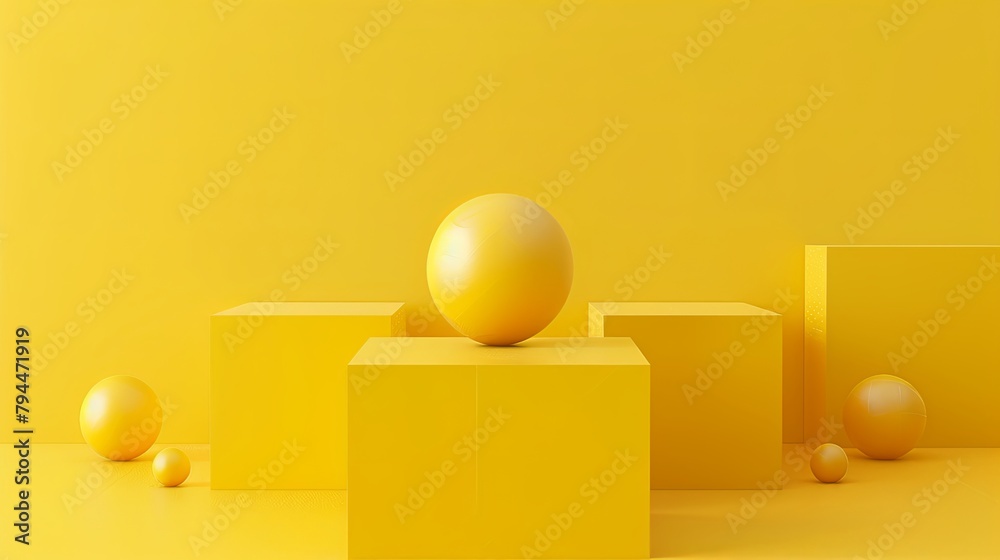 Sunlit Yellow Geometric Display Elegance Sunlit Yellow Geometric Display Elegance