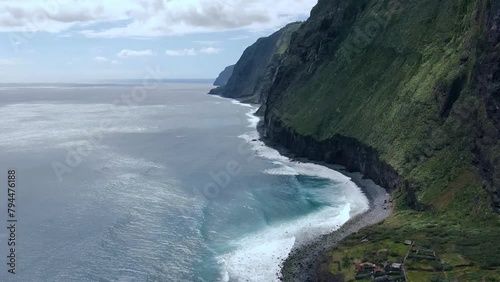 Azores, Portugal Stunning Aerial Views of the Rugged Coastline photo