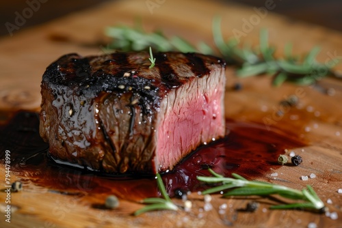 Juicy Grilled Steak with Herbs