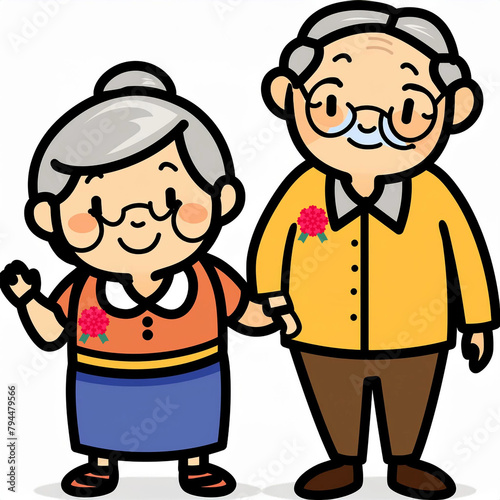Parents with happy expressions on Parents' Day