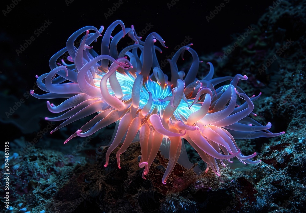 Vibrant Underwater Flower Vibrant Underwater Flower
