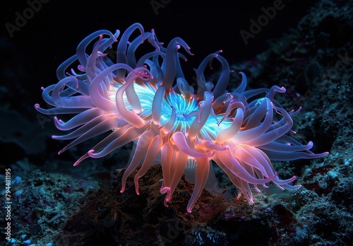 Vibrant Underwater Flower