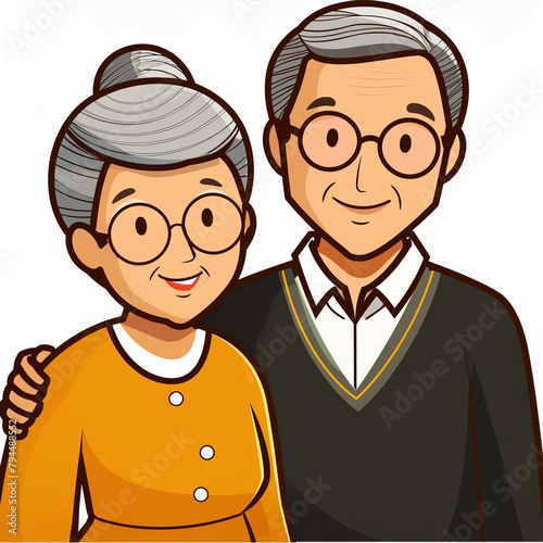 Parents with warm smiles