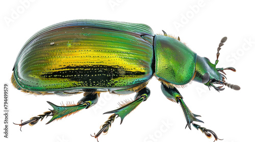 Green june beetle photo