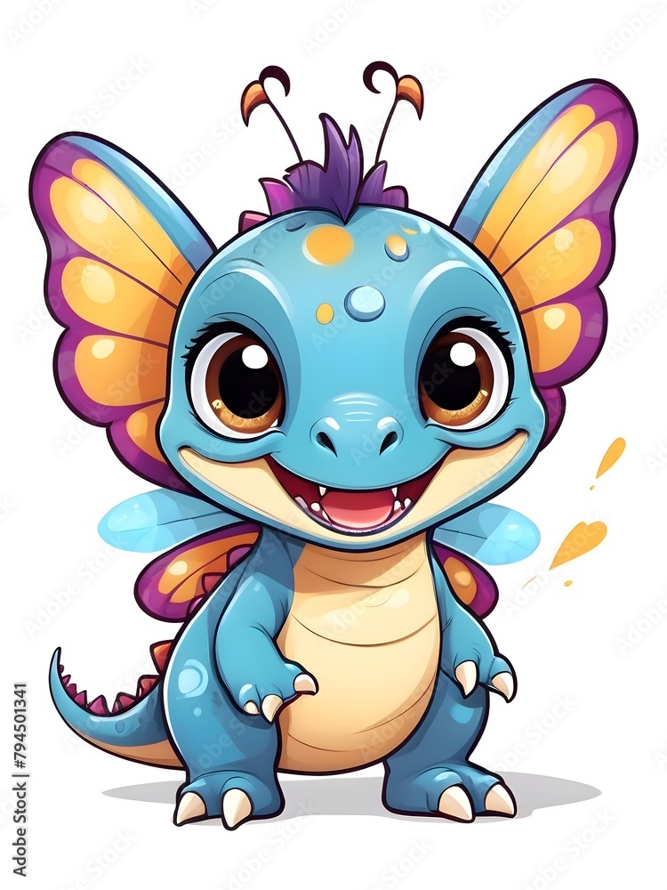 Obraz premium Dinosaur in cartoon style 