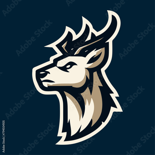 Deer Vector Sports Mascot Logo: Graceful & Majestic Emblem for Inspiring Team Spirit
