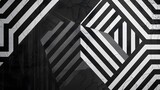Imagine an abstract background showcasing the harmony of monochrome, featuring geometric stripes
