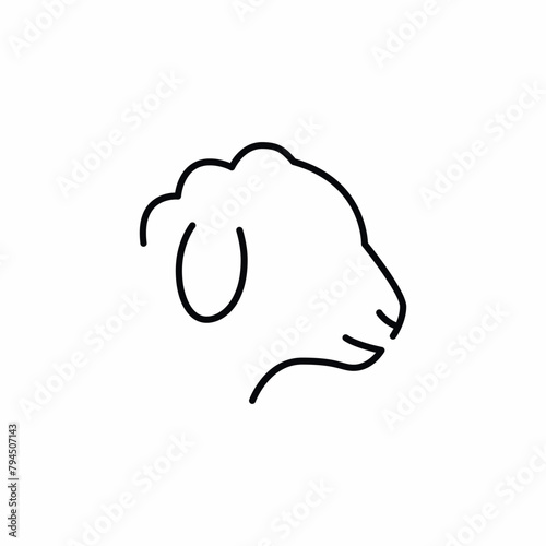 sheep lamb domestic animal icon