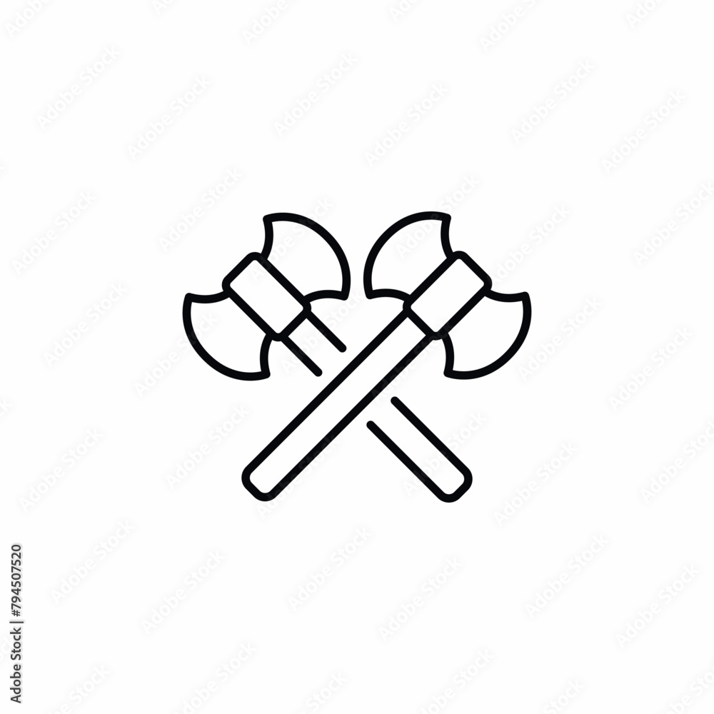 axe cross weapon war icon axe cross weapon war icon