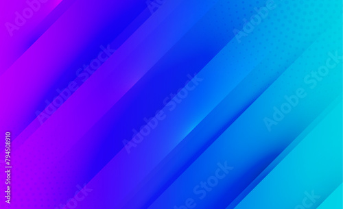 Wave Gradient Template Design with Vector Background Lines