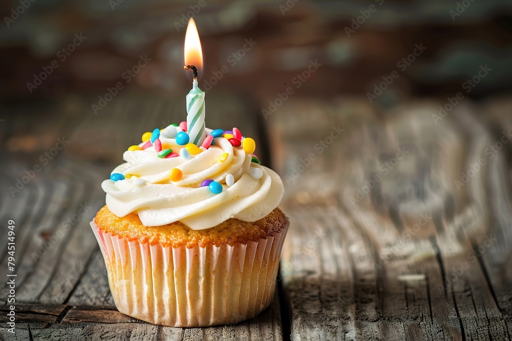 birthday cupcake with candle birthday cupcake with candle