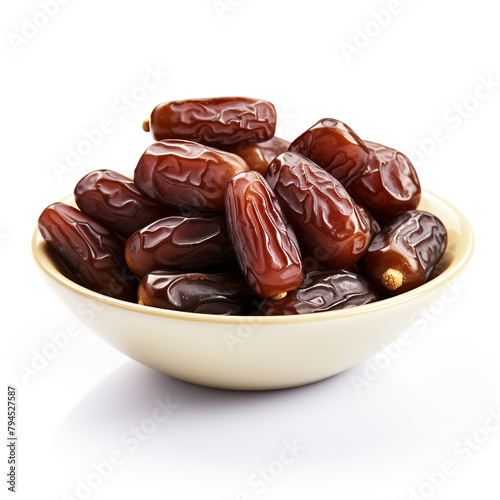 Dates isolated on white