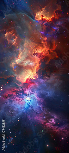 Radiant Cosmos A Burst of Color in the Galaxy © Digital