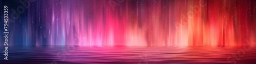 A bright abstract background with purple, pink and yellow gradient. 