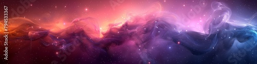 A bright abstract background with purple, pink and yellow gradient.  photo