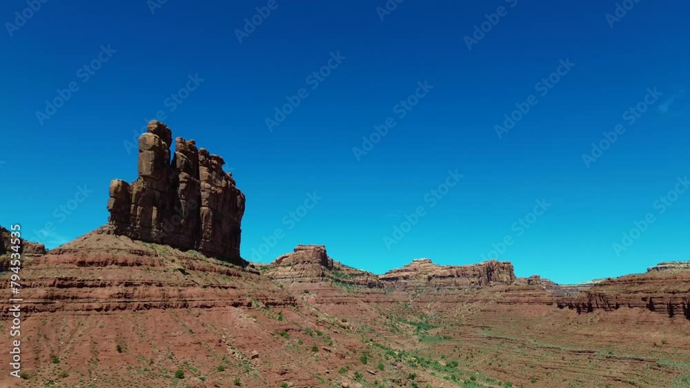 Valley of the Gods, Mexican Hat Utah, America, USA. Valley of the Gods, Mexican Hat Utah, America, USA.