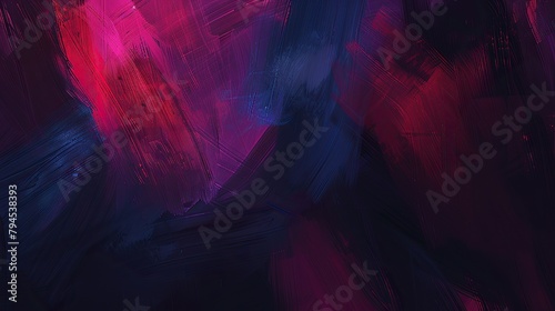 an abstract painting in the style of CRW Nevinson, dark purples, dark blues, 8k © ofri