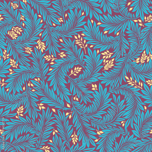 Floral vintage seamless pattern for retro wallpapers. Enchanted Vintage Flowe...