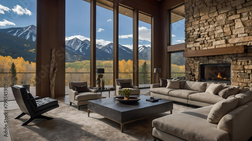 Luxury home with unique architecture in Aspen, Colorado  © Luxury Richland