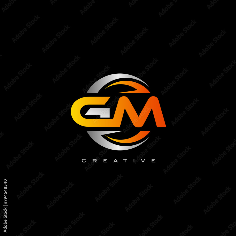 GM Letter Logo Design Template Vector Illustration GM Letter Logo Design Template Vector Illustration