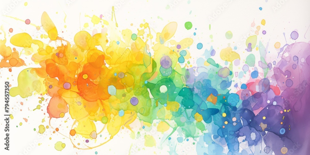 Watercolor Rainbows: A Playful Exploration of Color and Light