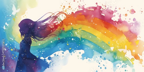 Watercolor Rainbows  A Playful Exploration of Color and Light
