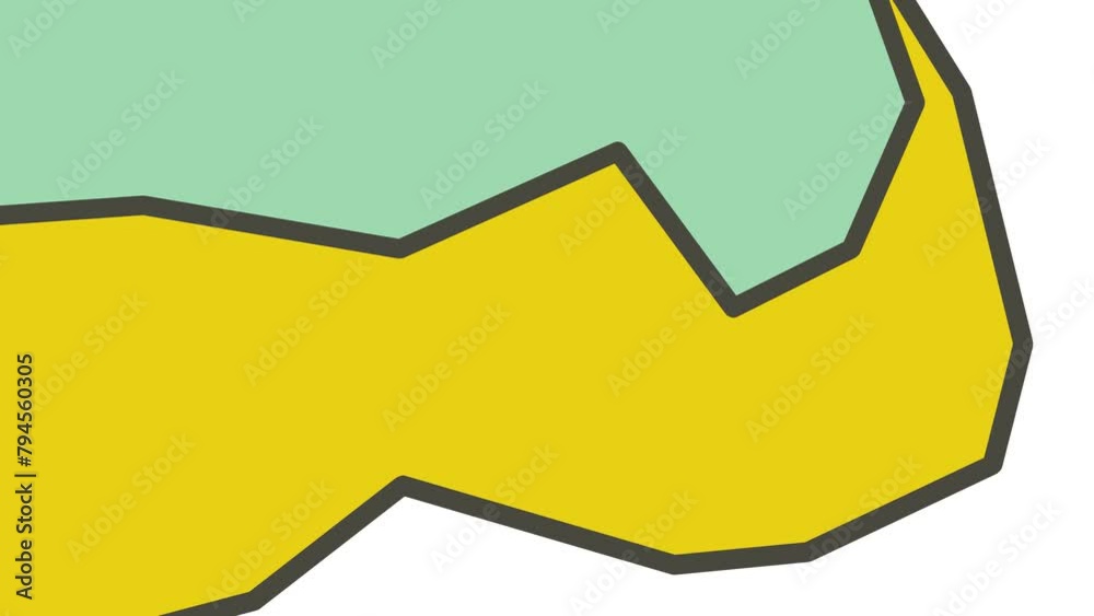 A curved gold runner bends or changes shape slightly. A curved gold runner bends or changes shape slightly.