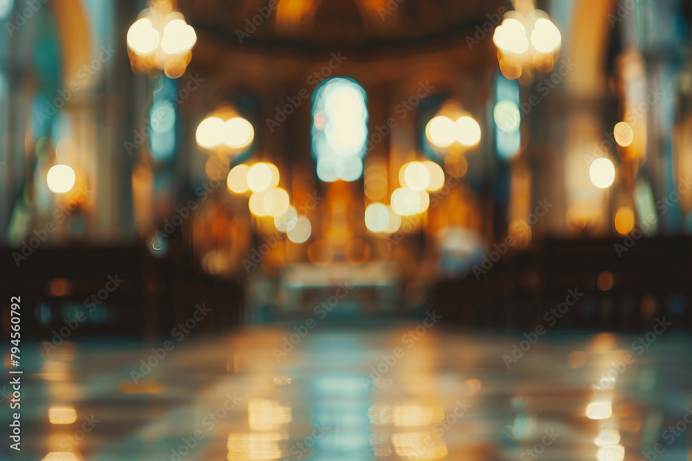 blurred photograph of Church. outoffocus photograph