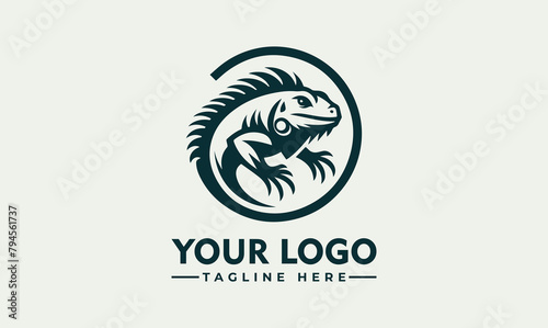 iguanas art logo design template illustration inspiration iguana logo excellent logo suitable for any business © syahed