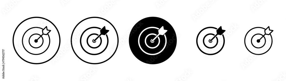 Target icon vector isolated on white background. Target vector icon. goal icon. marketing target. Aim Target icon vector isolated on white background. Target vector icon. goal icon. marketing target. Aim