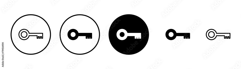 Key icon vector isolated on white background. Key vector icon. Key symbol. security Key icon vector isolated on white background. Key vector icon. Key symbol. security