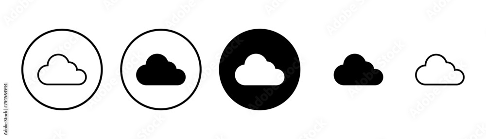 Cloud icon vector isolated on white background. cloud computing icon Cloud icon vector isolated on white background. cloud computing icon