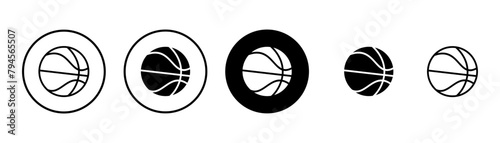 Basketball icon vector isolated on white background. Basketball ball icon. Basketball logo vector icon