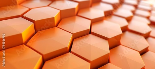 Vibrant Orange Geometric Patterns: A Striking Ultrawide Banner Background Perfect for Modern Designs and Creative Projects