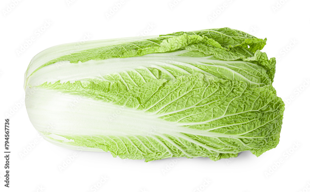 Fresh ripe Chinese cabbage isolated on white Fresh ripe Chinese cabbage isolated on white