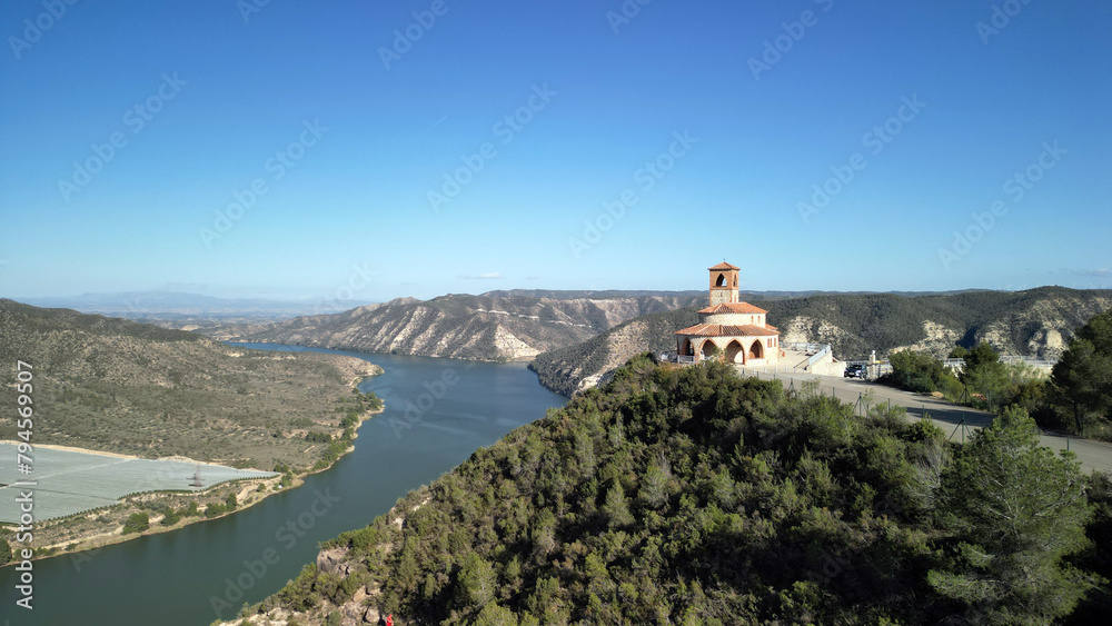 Ermita de Nuestra Señora del Pilar-Fayón-Embalse de Ribarroja-Rio Ebro