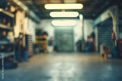 Wallpaper Mural blurred photograph of Garage. outoffocus photograph Torontodigital.ca