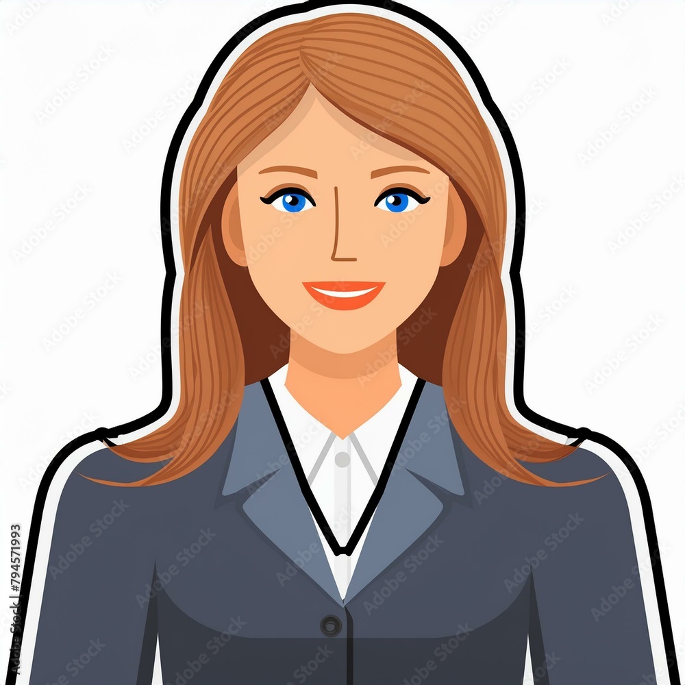 business woman with a smile business woman with a smile