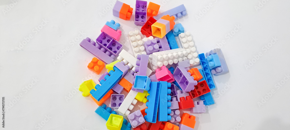 Lego bricks. Educational children's toys for the little ones	
