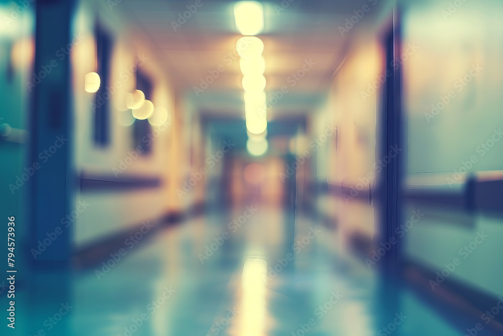 blurred photograph of Hospital. outoffocus photograph