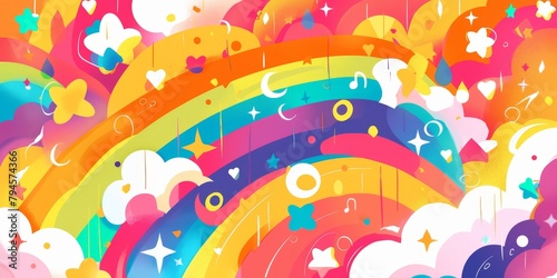 Doodling Rainbows  A Whimsical Collection of Hand-Drawn Joy
