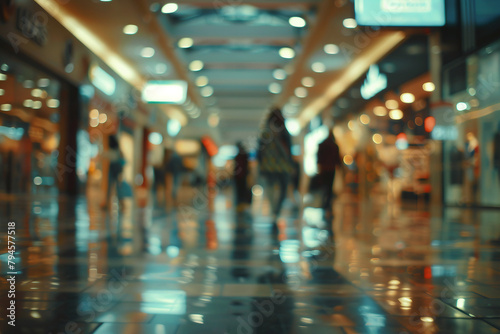 Wallpaper Mural blurred photograph of Mall. outoffocus photograph Torontodigital.ca