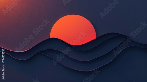an orangeandblue logo that has the words webdesign, in the style of retrowave, dark indigo and light crimson, wavy resin sheets, art deco designer