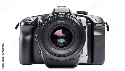Digital camera isolated on transparent background