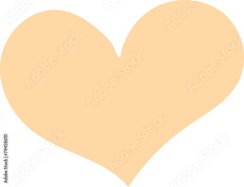 손으로 그린 귀여운 하트. 낙서 그림, 스트로크 벡터 일러스트레이션. 발렌타인, 마더스데이.