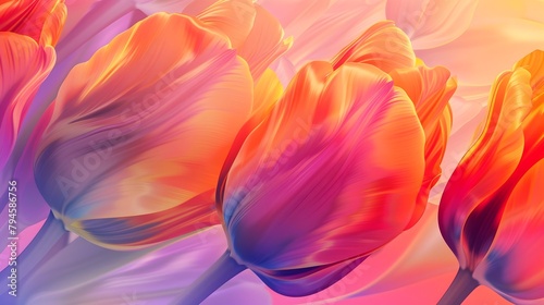 vibrant color tulips colorful tulip flowers