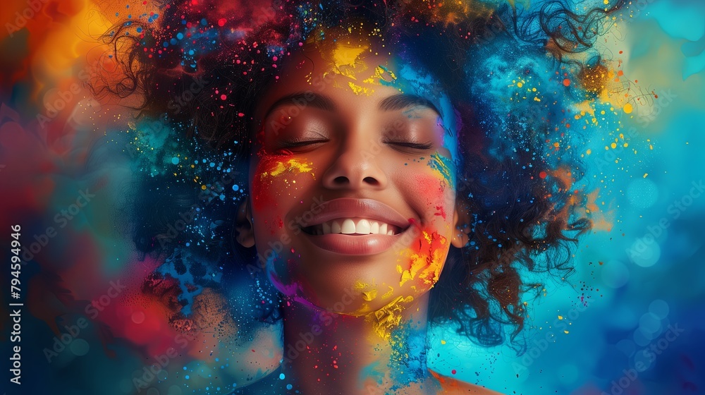 People have a lot of creative artistic ideas that come out of their colorful heads and have the tools to paint art. People have a lot of creative artistic ideas that come out of their colorful heads and have the tools to paint art.