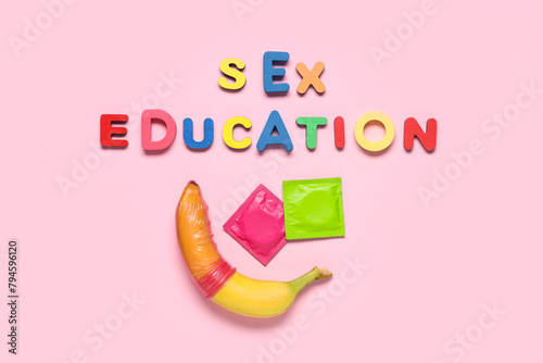 Text SEX EDUCATION with con...